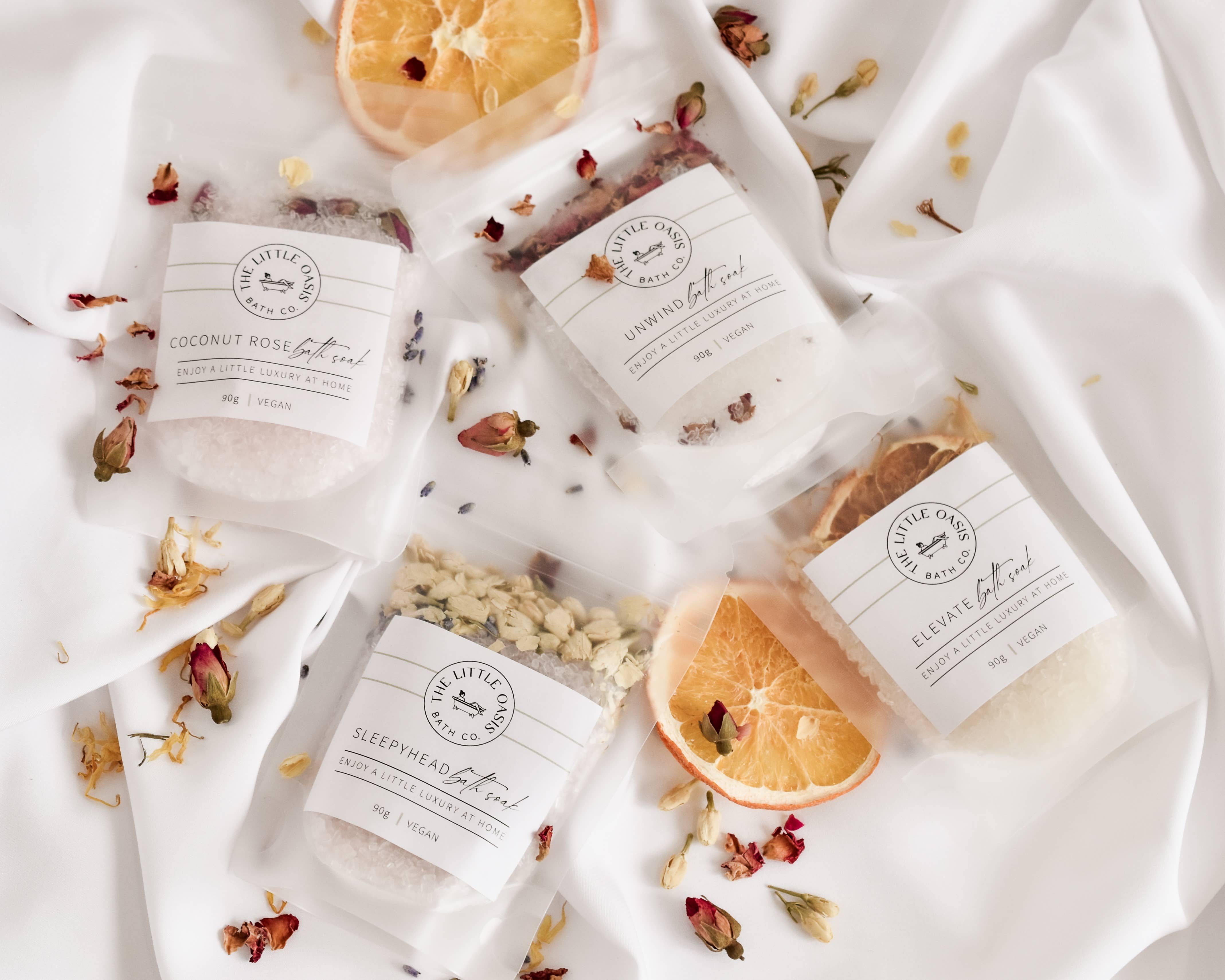 The Little Oasis Bath Co. - COCONUT ROSE | MAGNESIUM BATH SOAK - MINI