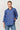 100% linen Enveloppe shirt front view cobalt blue shirt over size boyfriend style loose fitting summer calma spa skin clinic armadale melbourne fashion lifestyle
