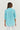 100% linen Enveloppe shirt BACK VIEW MINI TURQUOISE LIGHT BLUE SMALL CHECKS style 064 over size boyfriend style loose fitting summer calma spa skin clinic armadale melbourne fashion lifestyle