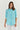 100% linen Enveloppe shirT FRONT VIEW MINI TURQUOISE LIGHT BLUE SMALL CHECKS style 064 over size boyfriend style loose fitting summer calma spa skin clinic armadale melbourne fashion lifestyle