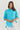 100% linen Enveloppe shirt FRONT VIEW TUCKED IN SHIRT TURQUOSIE style 062 over size boyfriend style loose fitting summer calma spa skin clinic armadale melbourne fashion lifestyle