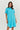 100% linen Enveloppe shirt FRONT VIEW TURQUOISE DRESS OVER BATHERS style 073 over size boyfriend style loose fitting summer calma spa skin clinic armadale melbourne fashion lifestyle