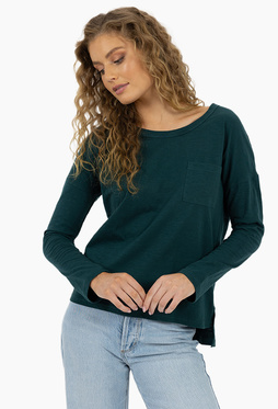 HUMIDITY Dippy Long-Sleeve Dippy Tee (atlanctic blue)