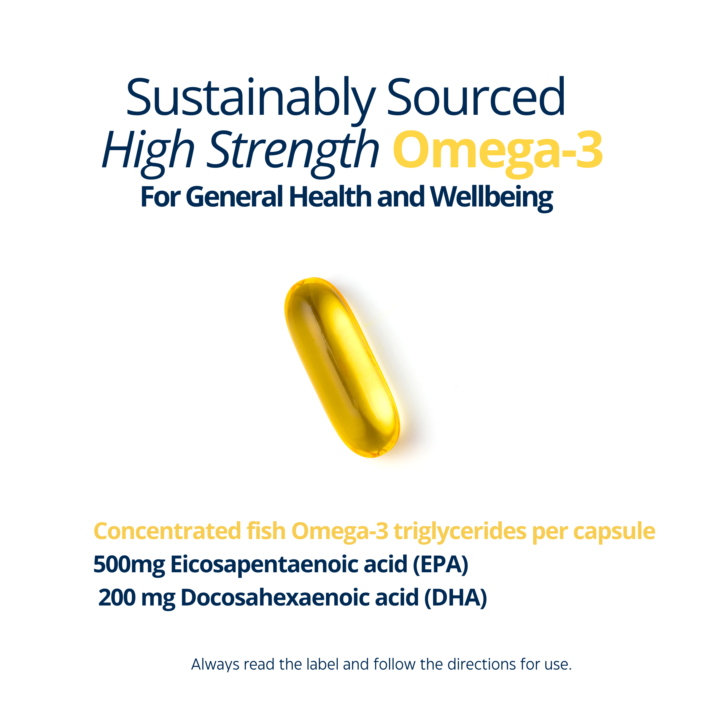OmegaGenics High Strength EPA/DHA Fish Oil 240 Soft Capsules