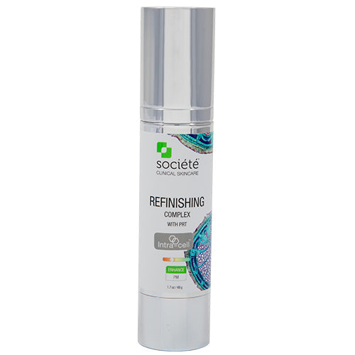REFINISHING COMPLEX Plant-based, non-inflammatory, medical grade ingredients formulated to restore and strengthen the skin. Highly stabilized, active ingredients help to support the skin's defence barrier to smooth, protect and repair the skin. A skin treatment formula designed to aid in the retexturizing of skin through the benefits of retinol & alpha hydroxy acids. Also contains Pigment Regulating Technology (PRT)™ a patented delivery system.