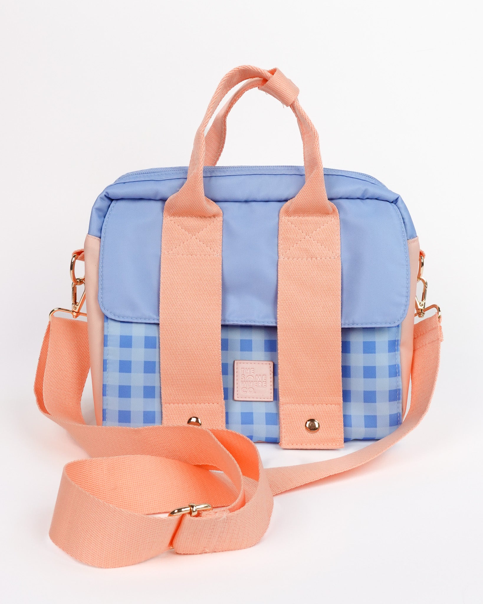 SOMEWHERE Co. Blueberry Jam Colourblock Lunch Tote