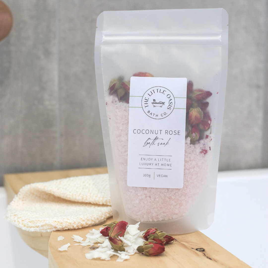 The Little Oasis Bath Co. - COCONUT ROSE | MAGNESIUM BATH SOAK - STANDARD