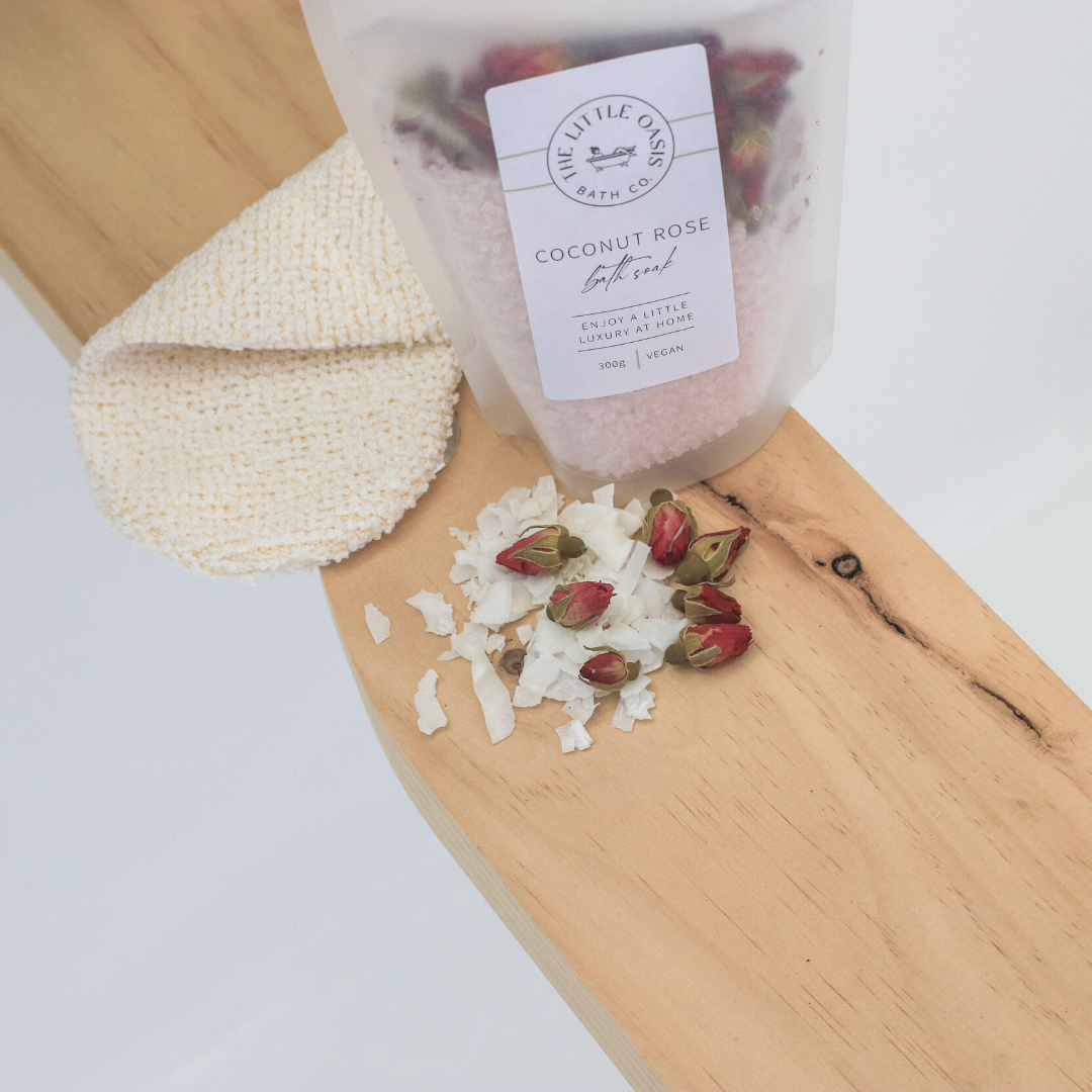 The Little Oasis Bath Co. - COCONUT ROSE | MAGNESIUM BATH SOAK - STANDARD