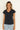 Humidity lifestyle casual clothing melbourne fashion high street Armadale calma spa casual summer style HS23717 must have v neck navy front view
