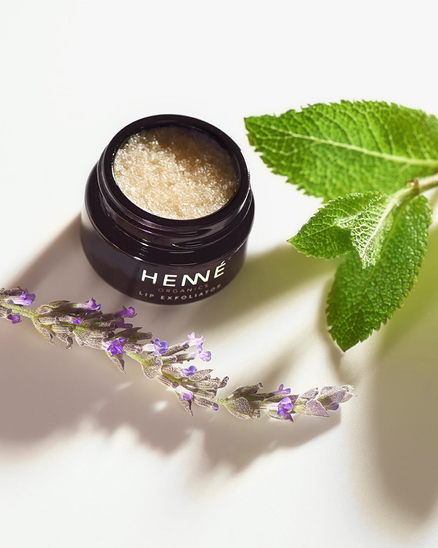 Henne Lip Exfoliator- Lavender Mint best lip exfoliator mask melbourne calma spa skin clinic armadale lip hydration balm organic on sale