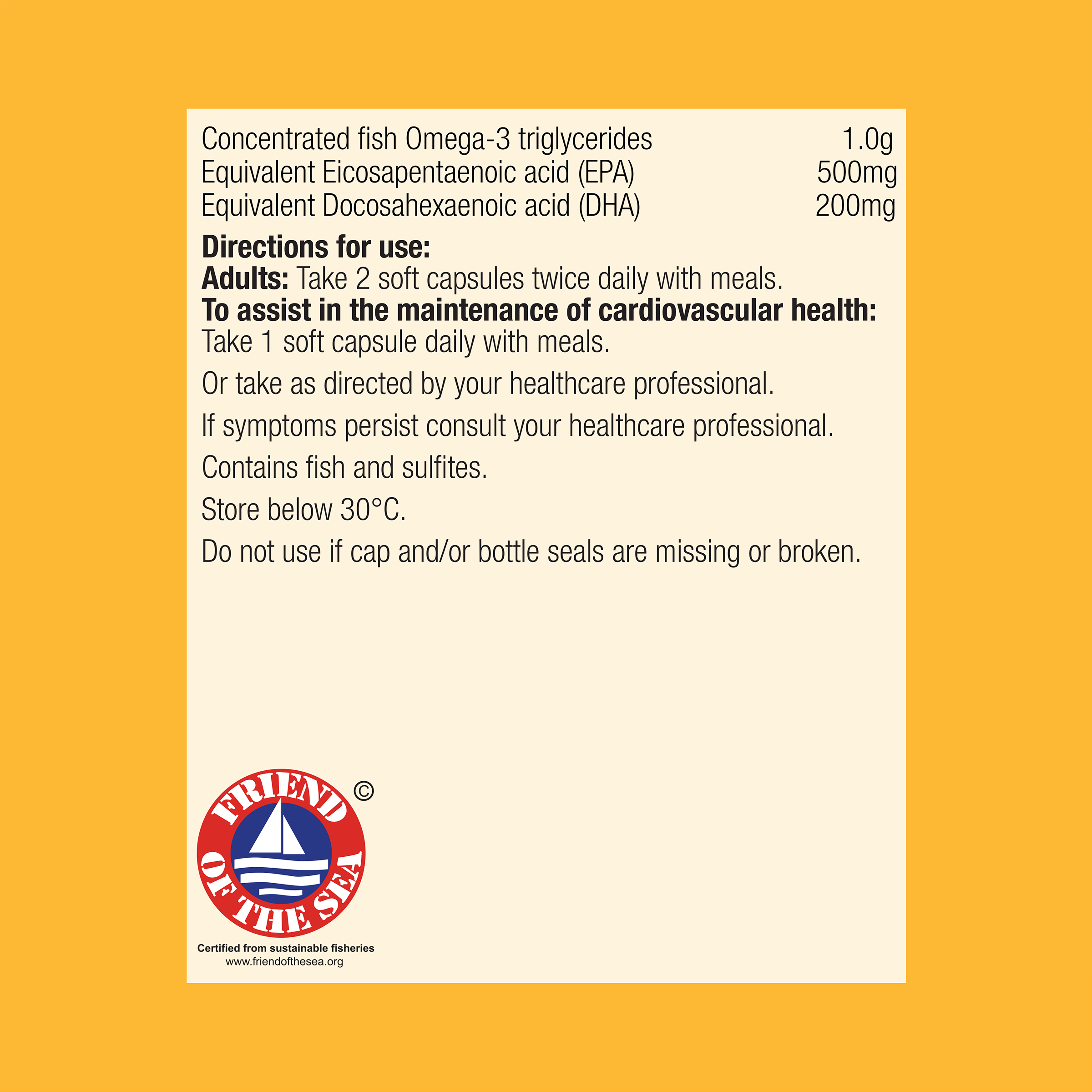 OmegaGenics High Strength EPA/DHA Fish Oil 240 Soft Capsules