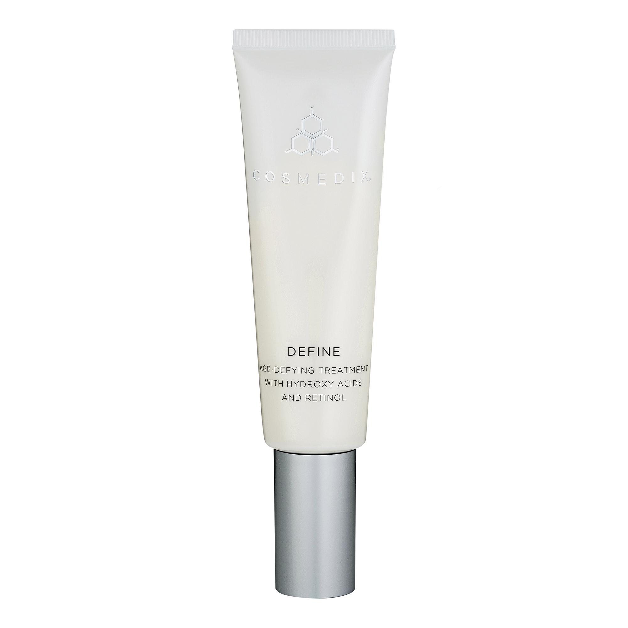 cosmedix define front view age defying hydroxy acids retinol fine lines wrinkles exfoliates hydrates glow facial calma spa skin clinic armadale melbourne