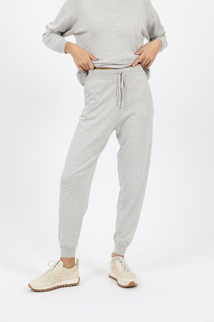 Humidity lifestyle casual clothing melbourne fashion high street Armadale calma spa HW24203 casual comfy trackpant merci pant soft marle grey front view