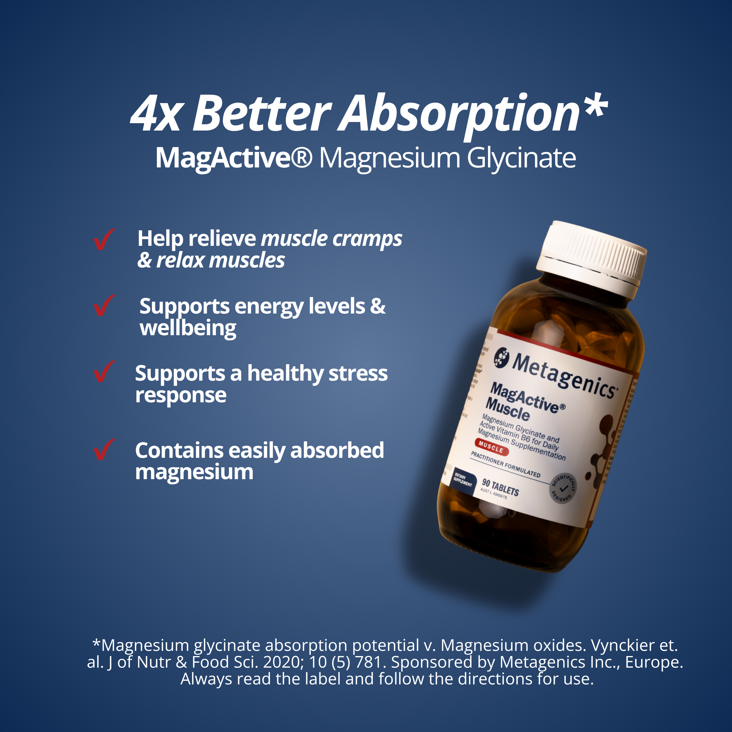 MagActive Muscle Magnesium 90 Tablets