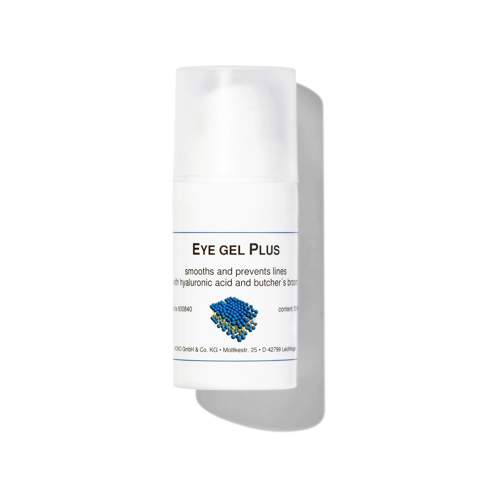 Eye Gel Plus calma spa and skin clinic armadale award winning dermaviduals Smoothing and moisturising eye care  close up