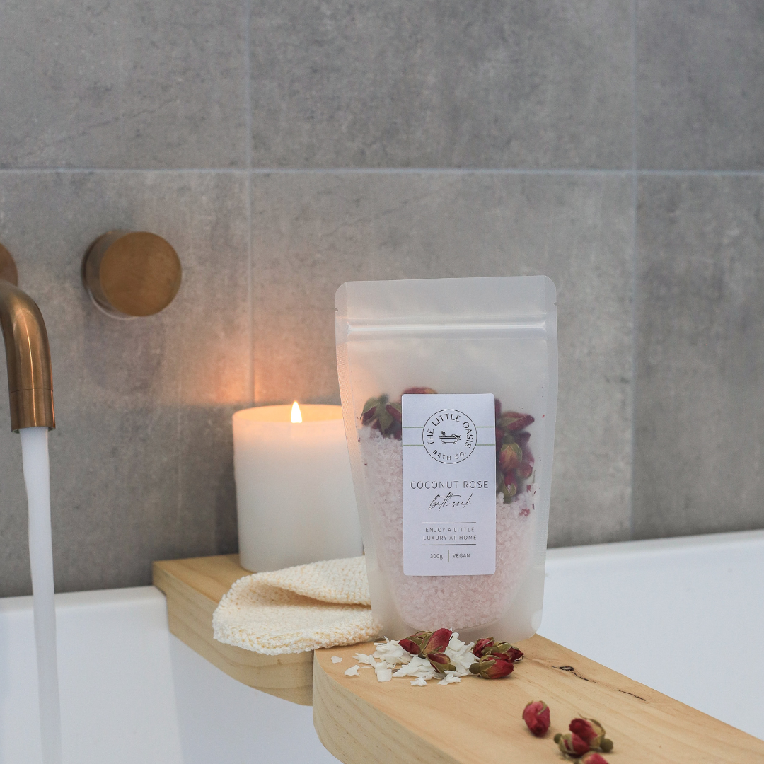 The Little Oasis Bath Co. - COCONUT ROSE | MAGNESIUM BATH SOAK - STANDARD